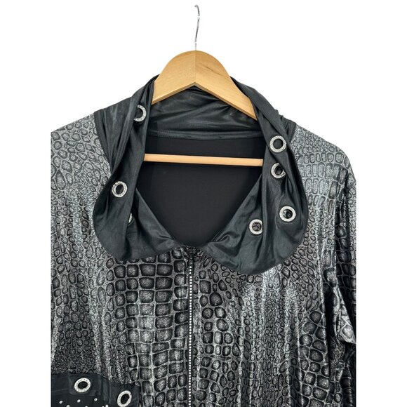 Vintage La Velina Jacket Womens No‎ size tag Grunge Goth Dark Mystical Whimsy - Picture 2 of 7